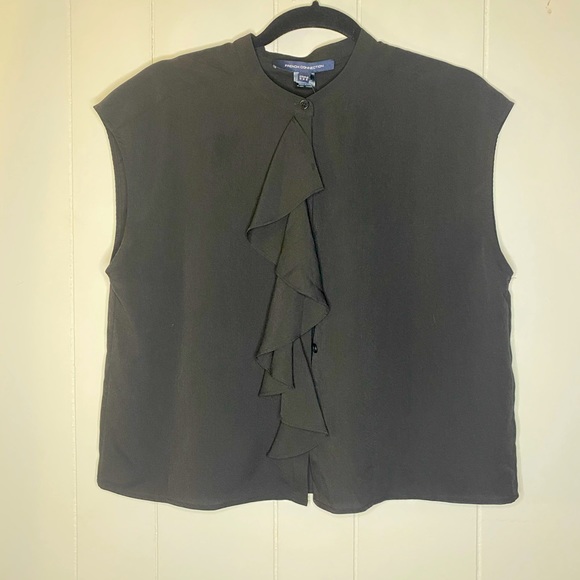 French Connection Front Ruffle Blouse - Picture 4 of 4